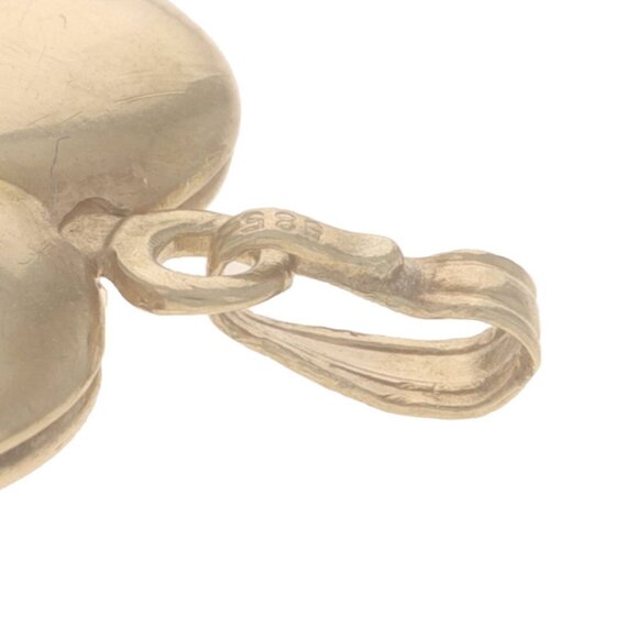 Yellow Gold Heart Locket Pendant - 14k Love Two Frames - Picture 5 of 5